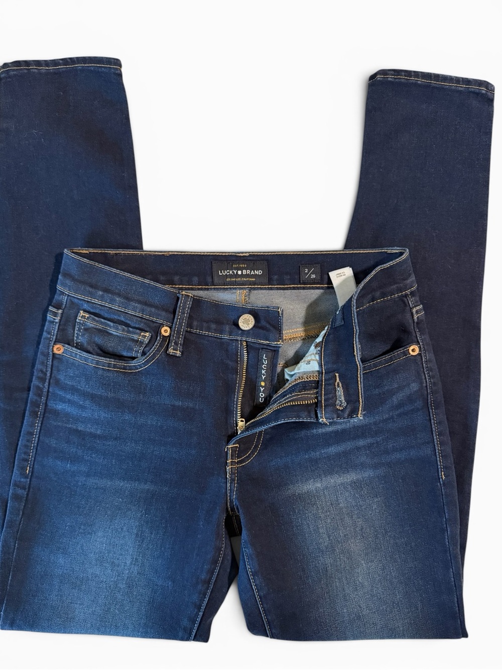 Lucky Brand Brooke Legging Jeans Women’s Size 26 Dark Wash Skinny Stretch Denim